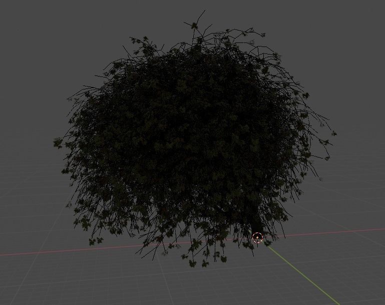 Trees tree with leaves 3D model_1
