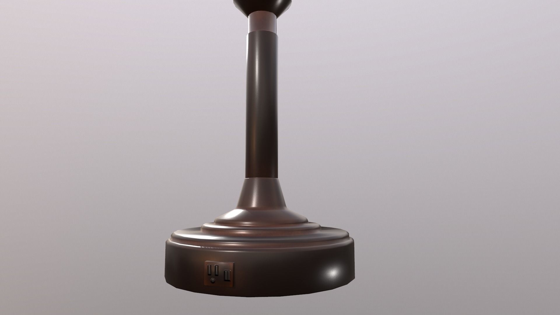 Fangio Inspired Candlestick Table Lamp Low-poly 3D model_13