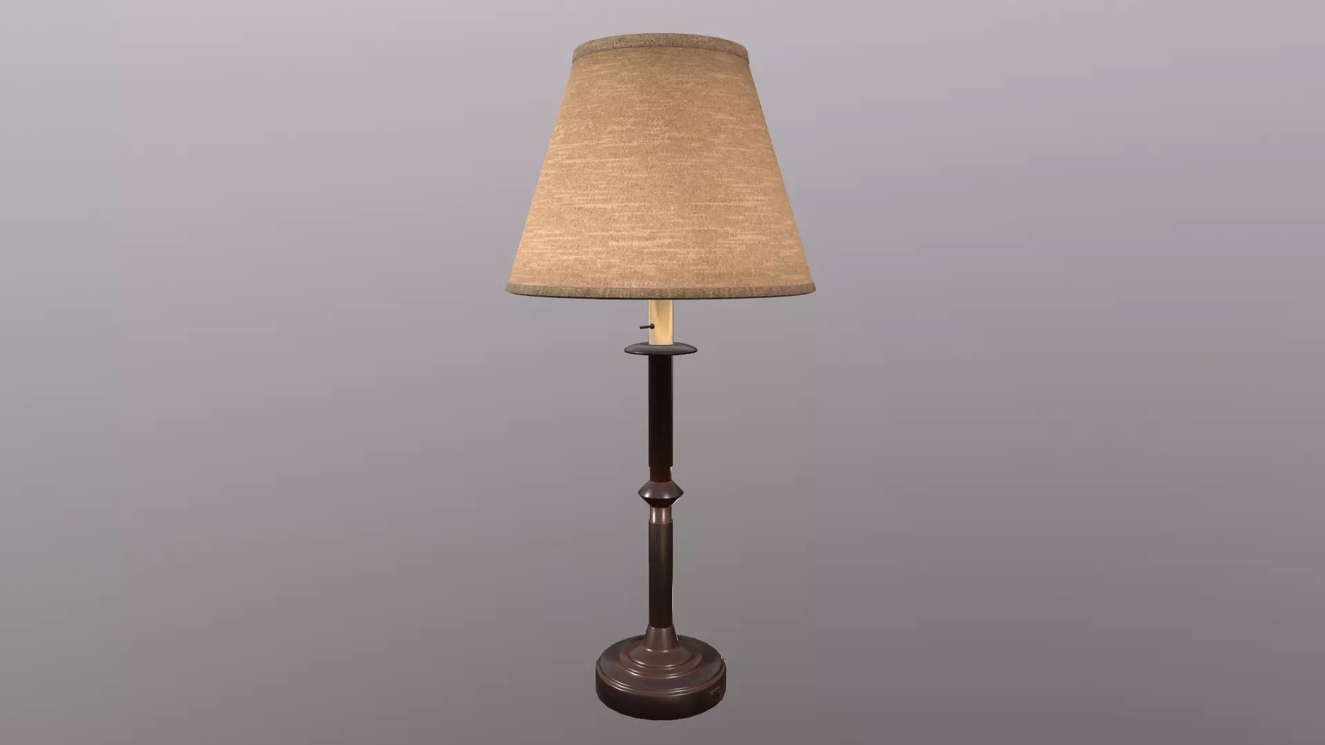Fangio Inspired Candlestick Table Lamp Low-poly 3D model_0