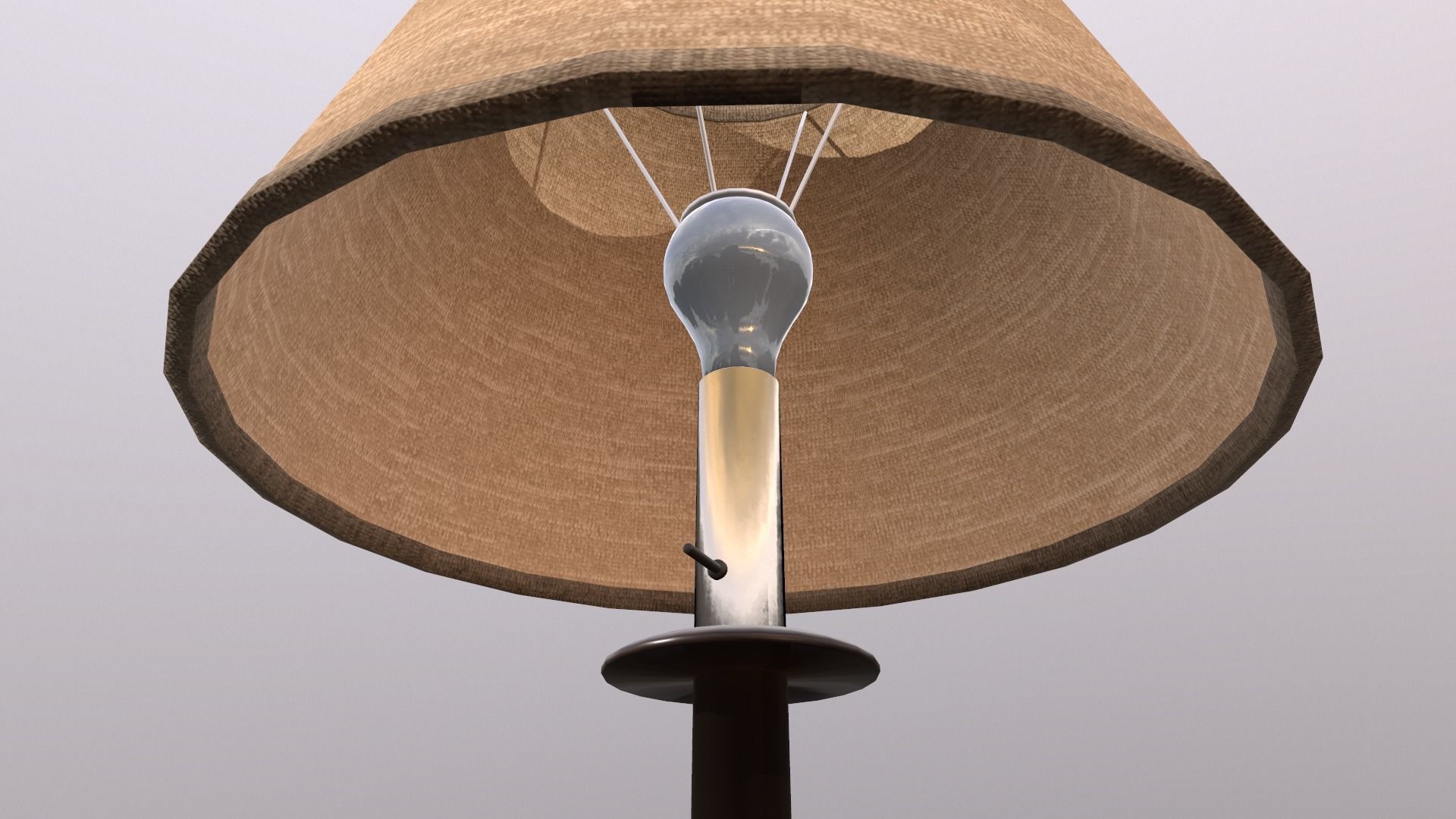 Fangio Inspired Candlestick Table Lamp Low-poly 3D model_9