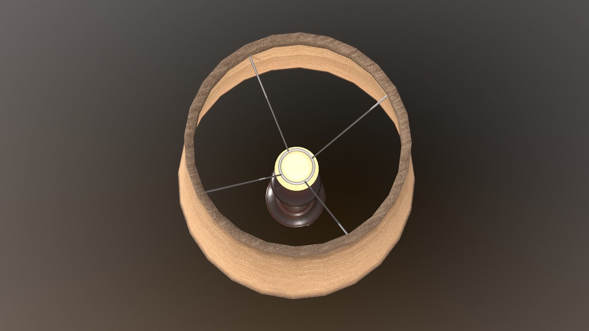 Fangio Inspired Candlestick Table Lamp Low-poly 3D model_5