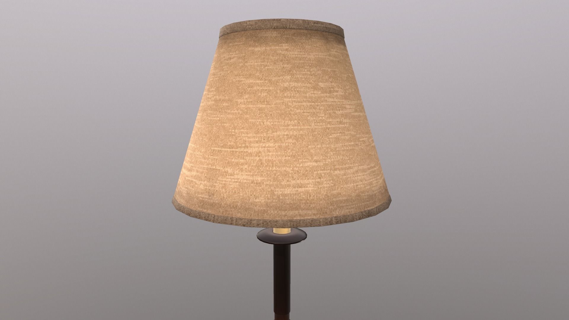 Fangio Inspired Candlestick Table Lamp Low-poly 3D model_12
