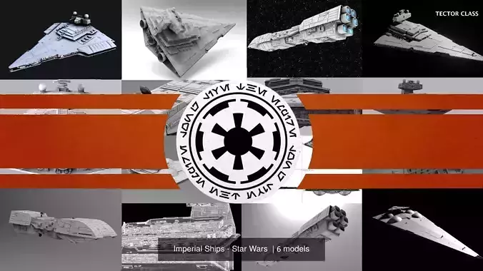 Imperial Ships - Star Wars  3D Model Collection