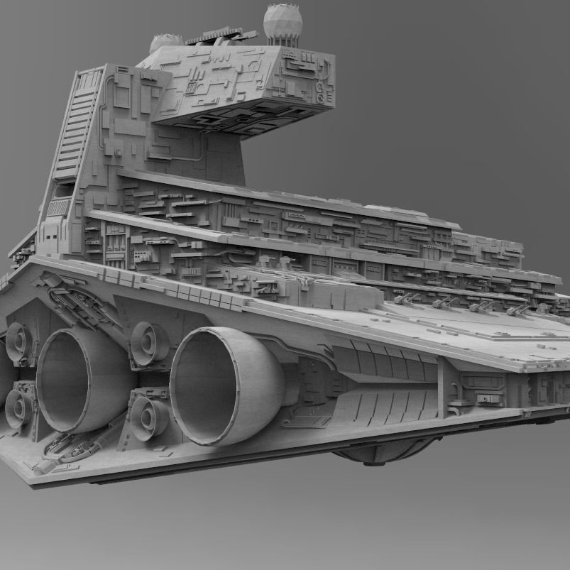 Imperial Ships - Star Wars 3D Model Collection_18