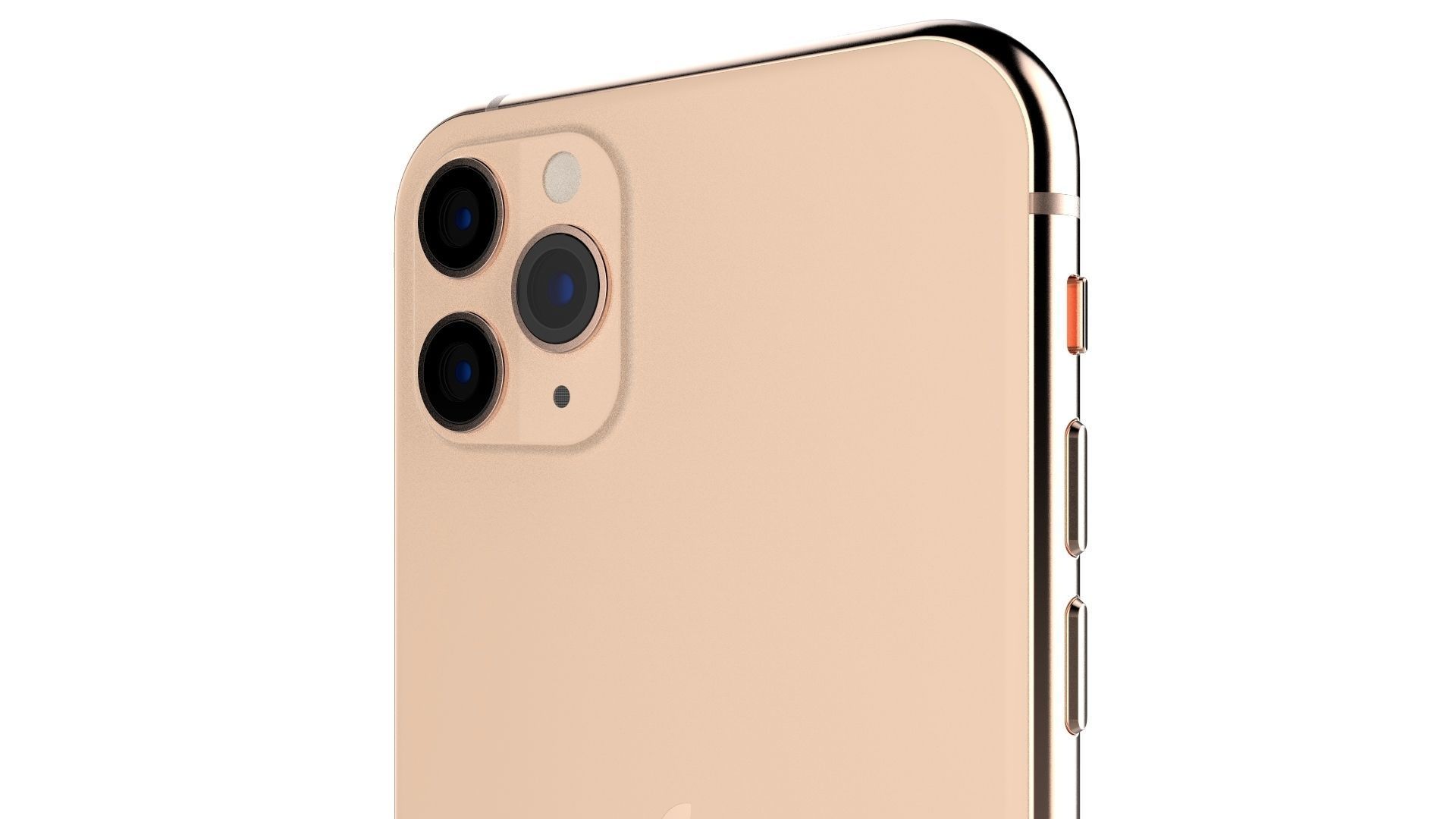 Apple iPhone 11 Pro Gold 3D model_11