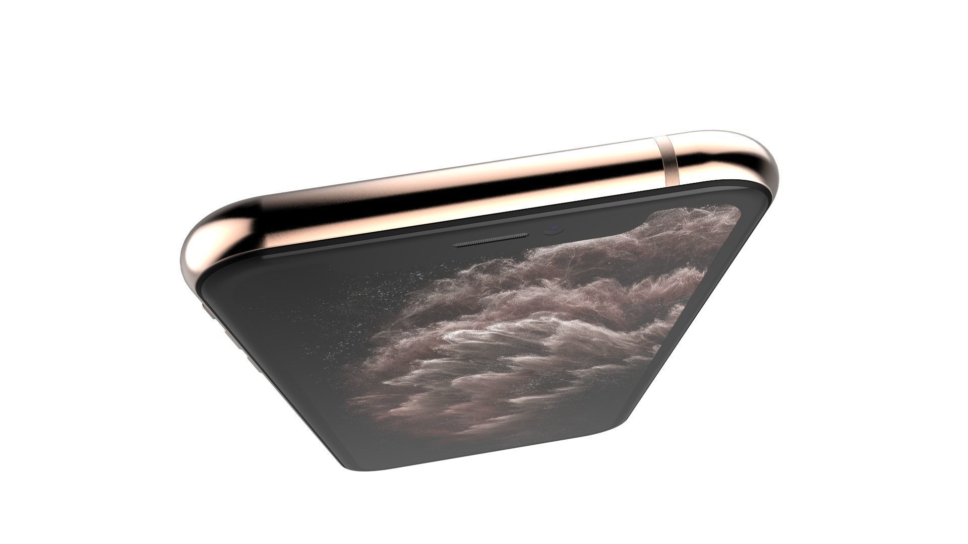 Apple iPhone 11 Pro Gold 3D model_14