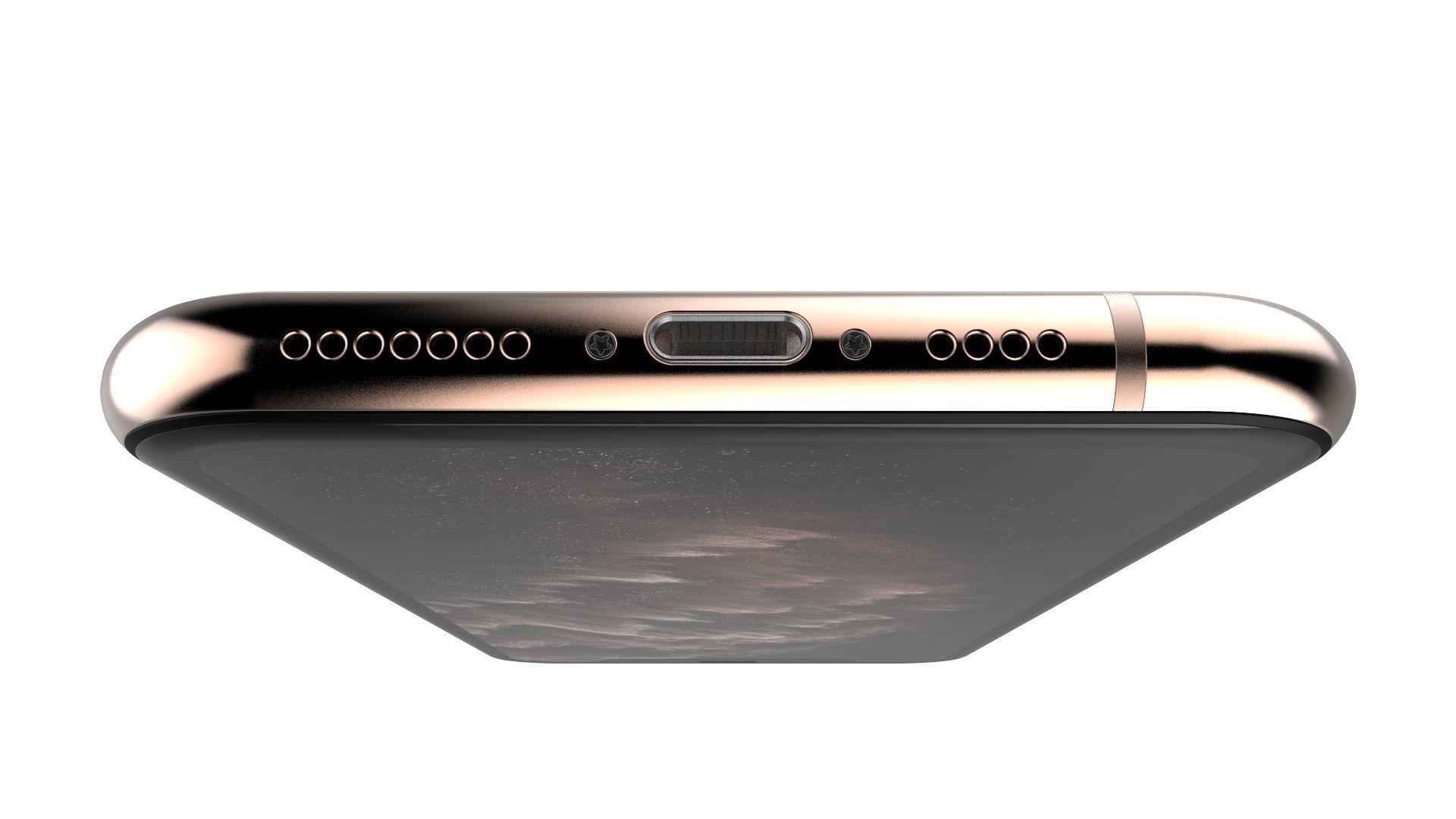 Apple iPhone 11 Pro Gold 3D model_15
