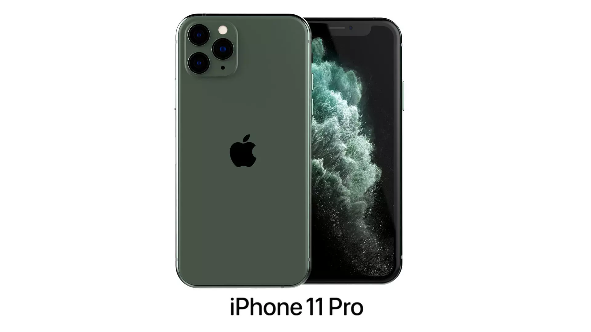 Apple iPhone 11 Pro Midnight Green 3D model_0