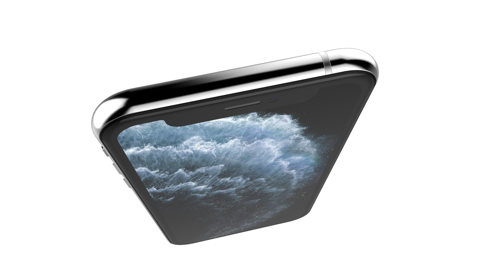 Apple iPhone 11 Pro Silver 3D model_14