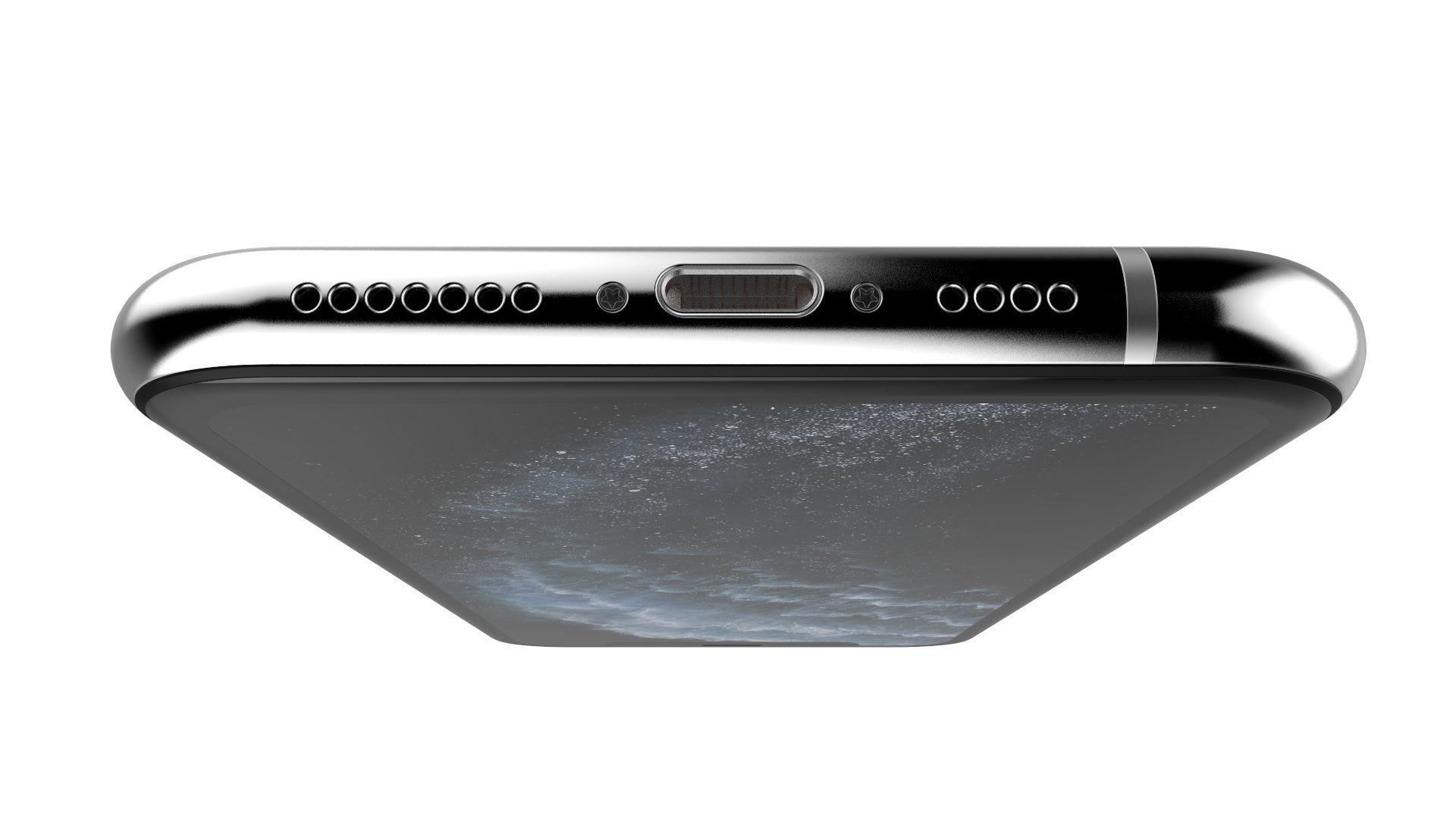 Apple iPhone 11 Pro Silver 3D model_15