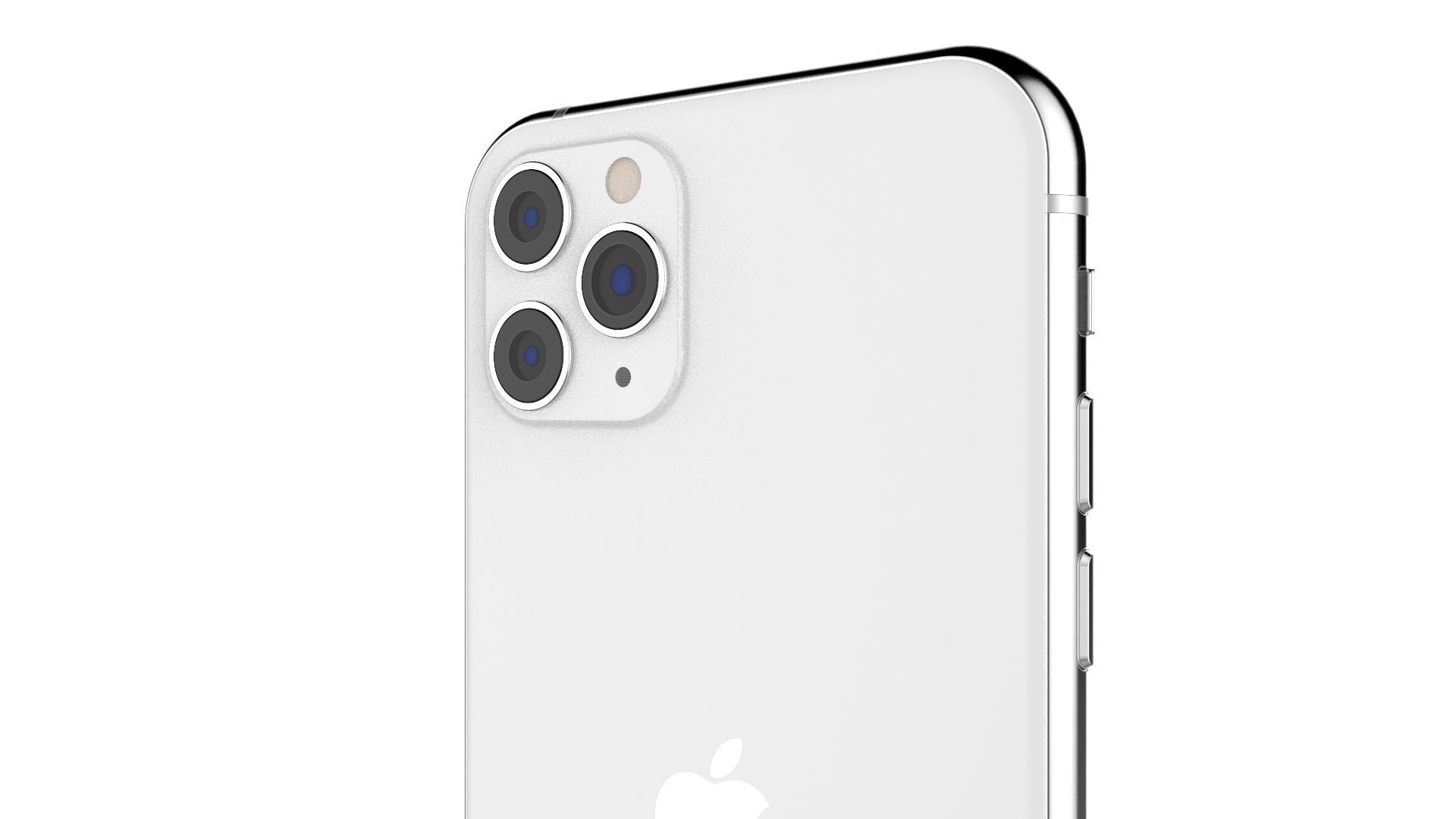 Apple iPhone 11 Pro Silver 3D model_11