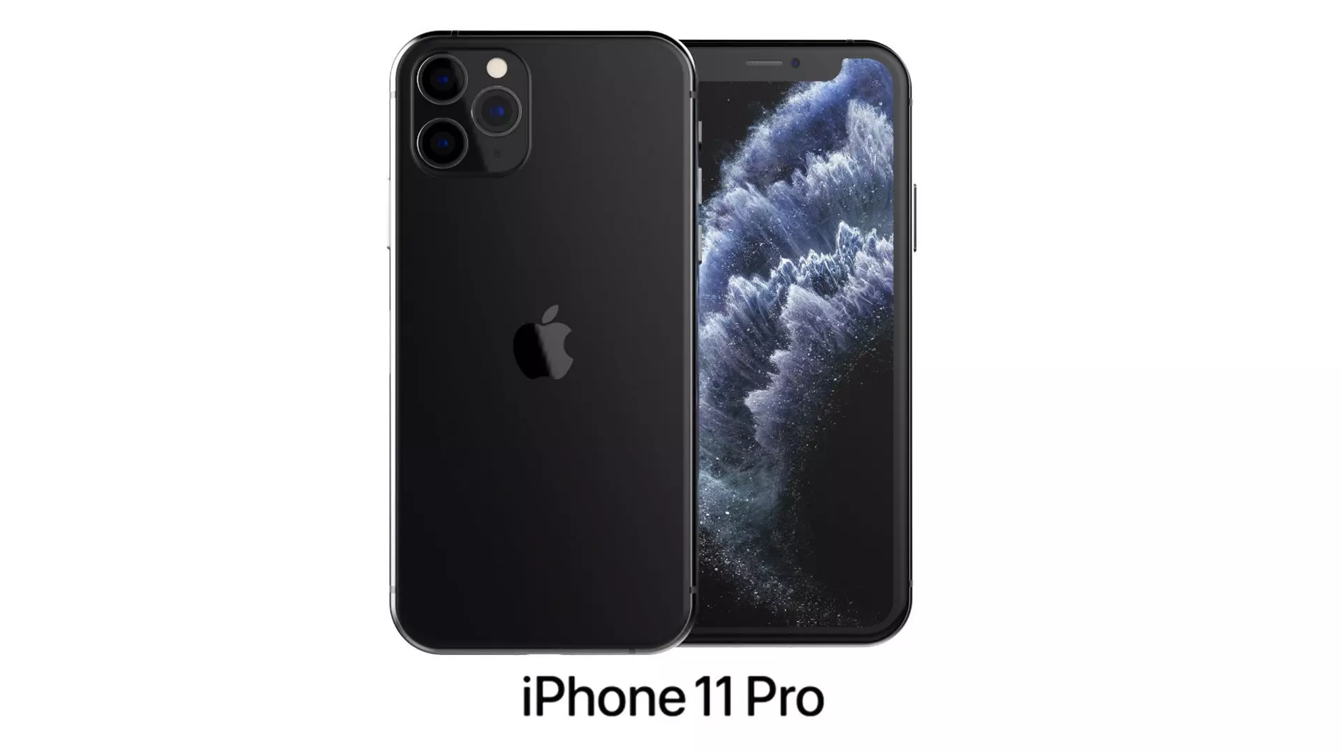 Apple iPhone 11 Pro Space Gray 3D model_0