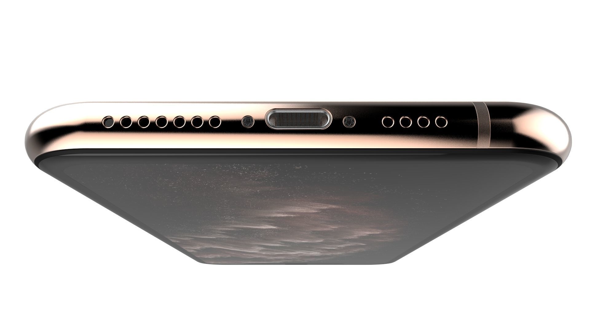 Apple iPhone 11 Pro Max Gold 3D model_15
