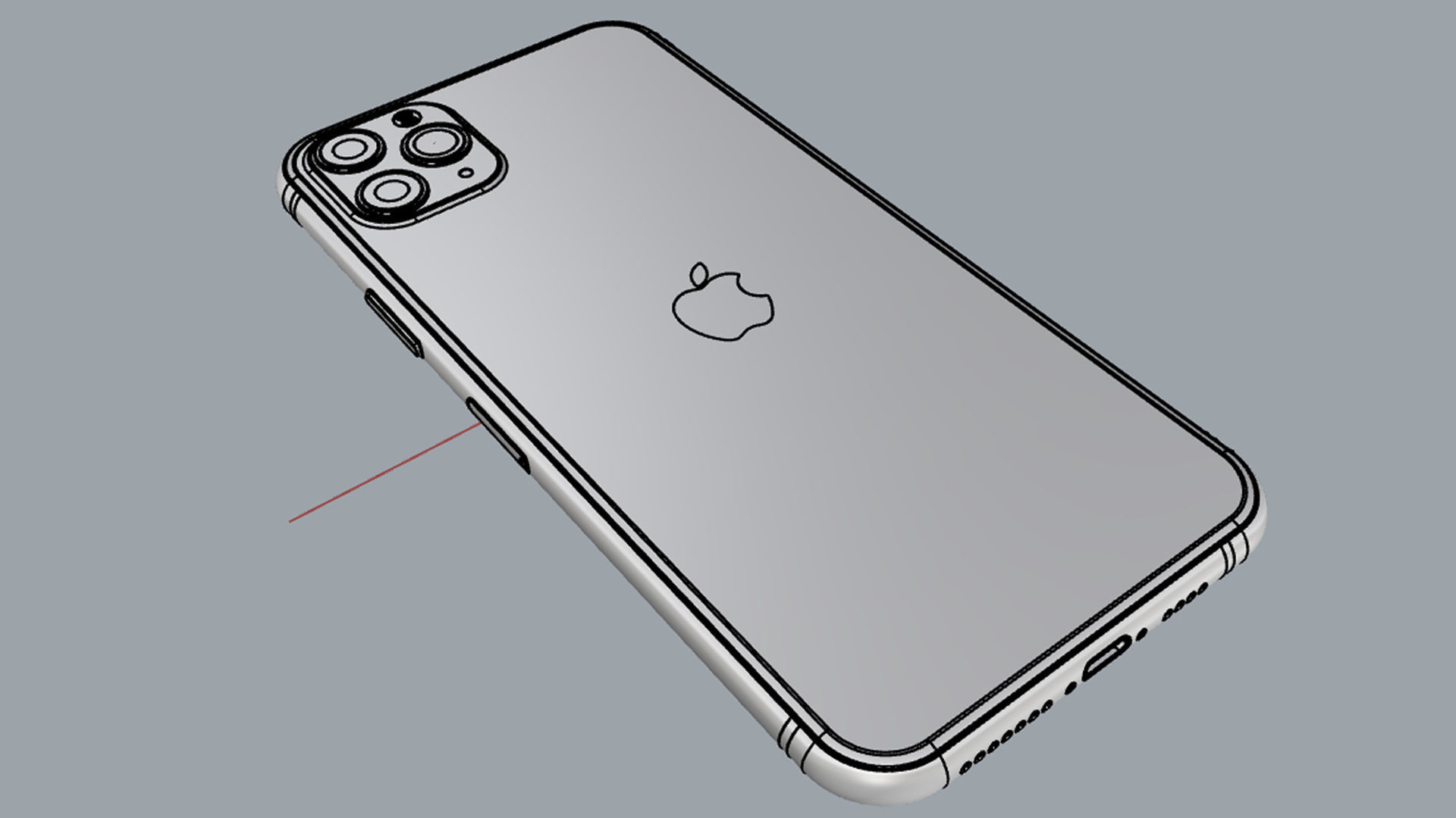 Apple iPhone 11 Pro Max Gold 3D model_21