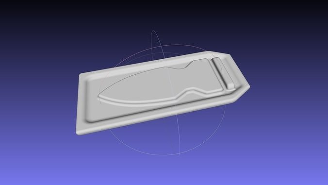 Deadpool Chest Knife Pocket And Blade 3D print model