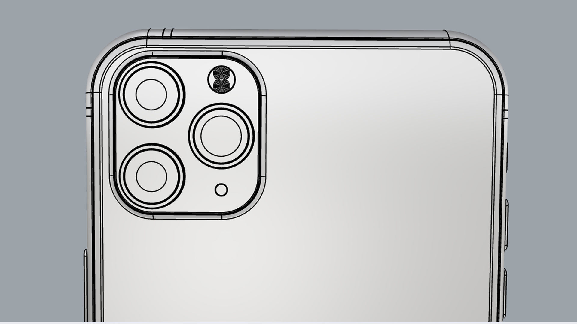 Apple iPhone 11 Pro Max Silver 3D model_22