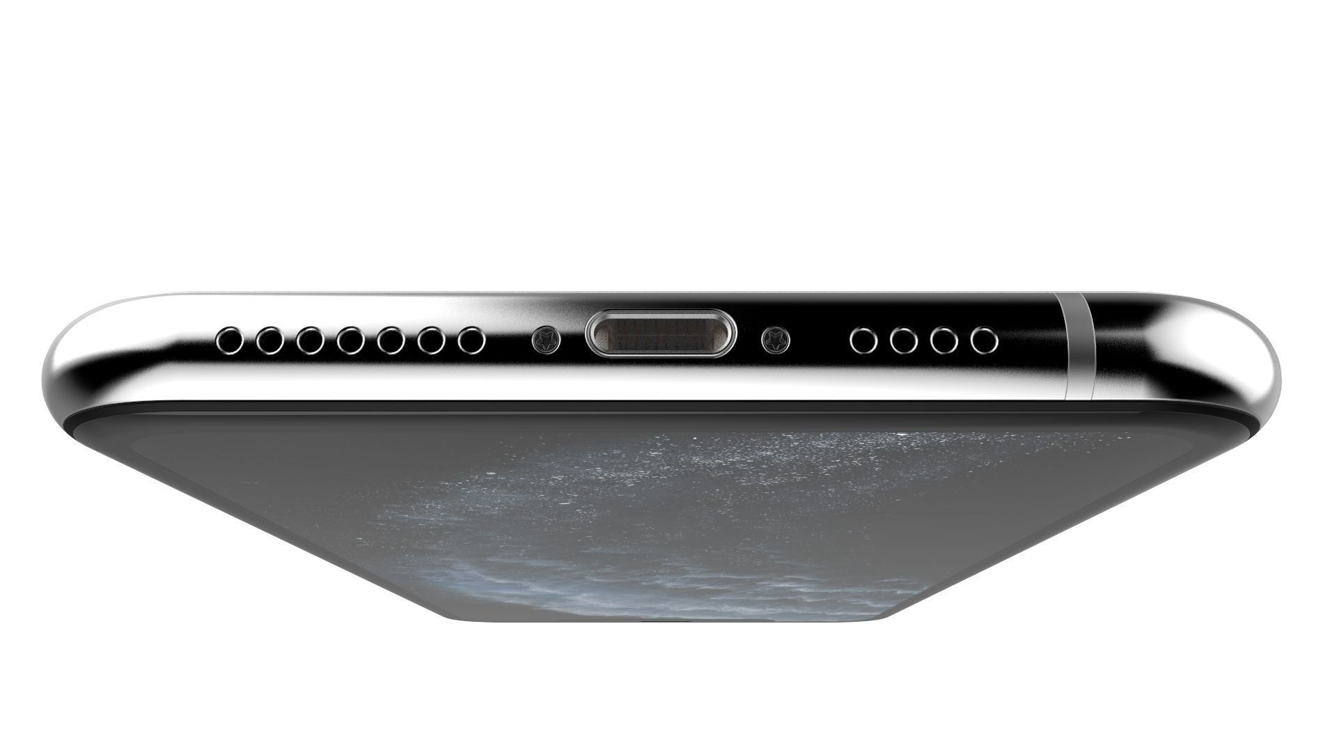 Apple iPhone 11 Pro Max Silver 3D model_15