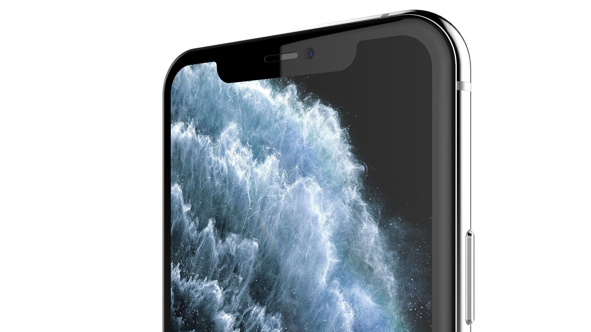 Apple iPhone 11 Pro Max Silver 3D model_10