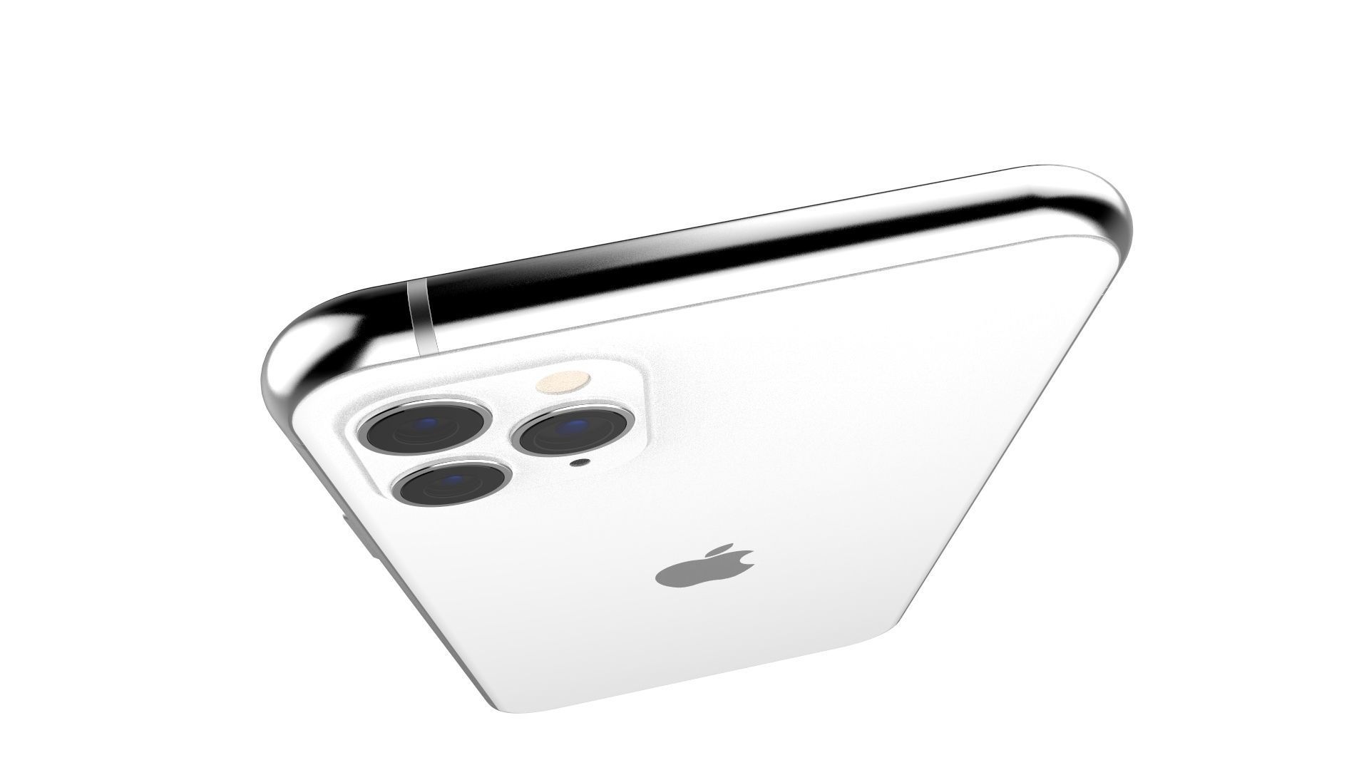 Apple iPhone 11 Pro Max Silver 3D model_2