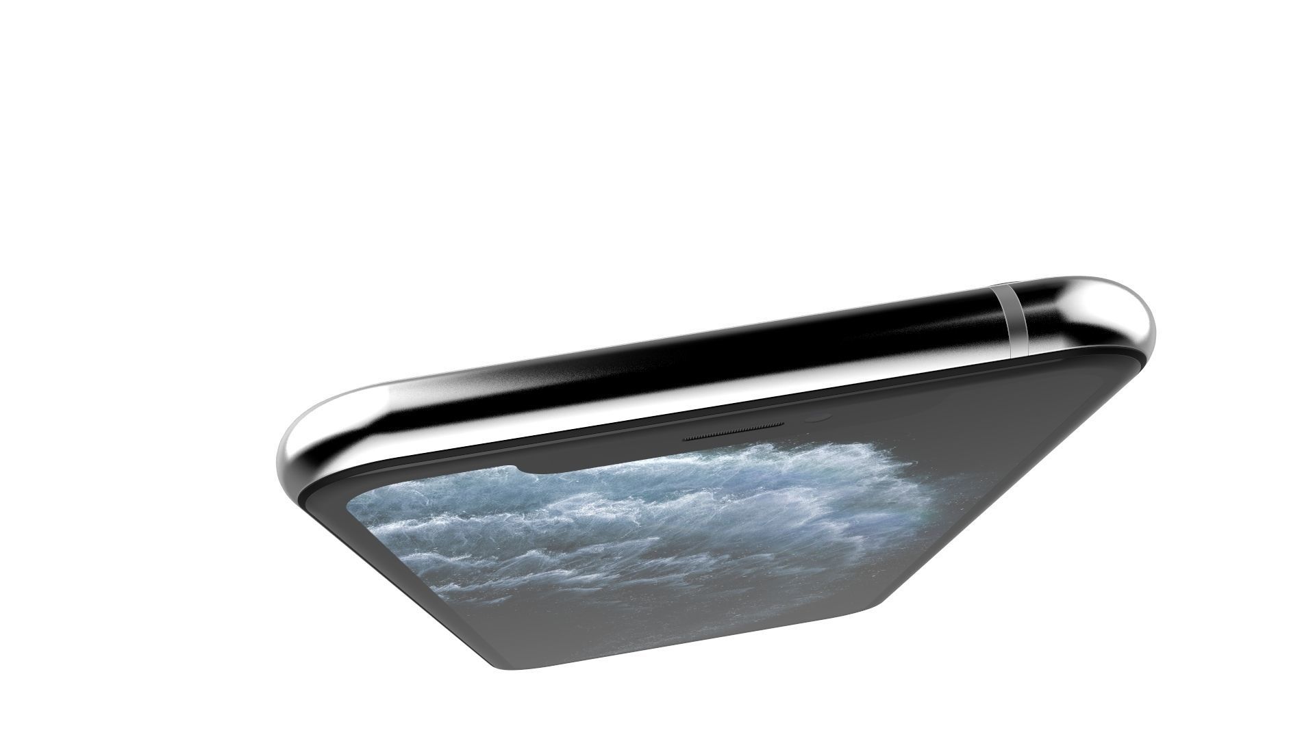 Apple iPhone 11 Pro Max Silver 3D model_14