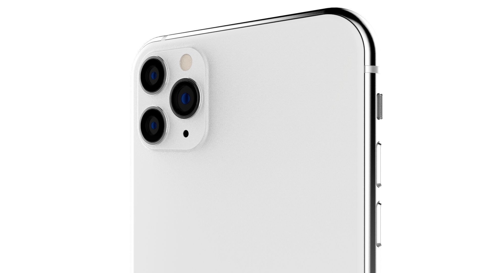 Apple iPhone 11 Pro Max Silver 3D model_12