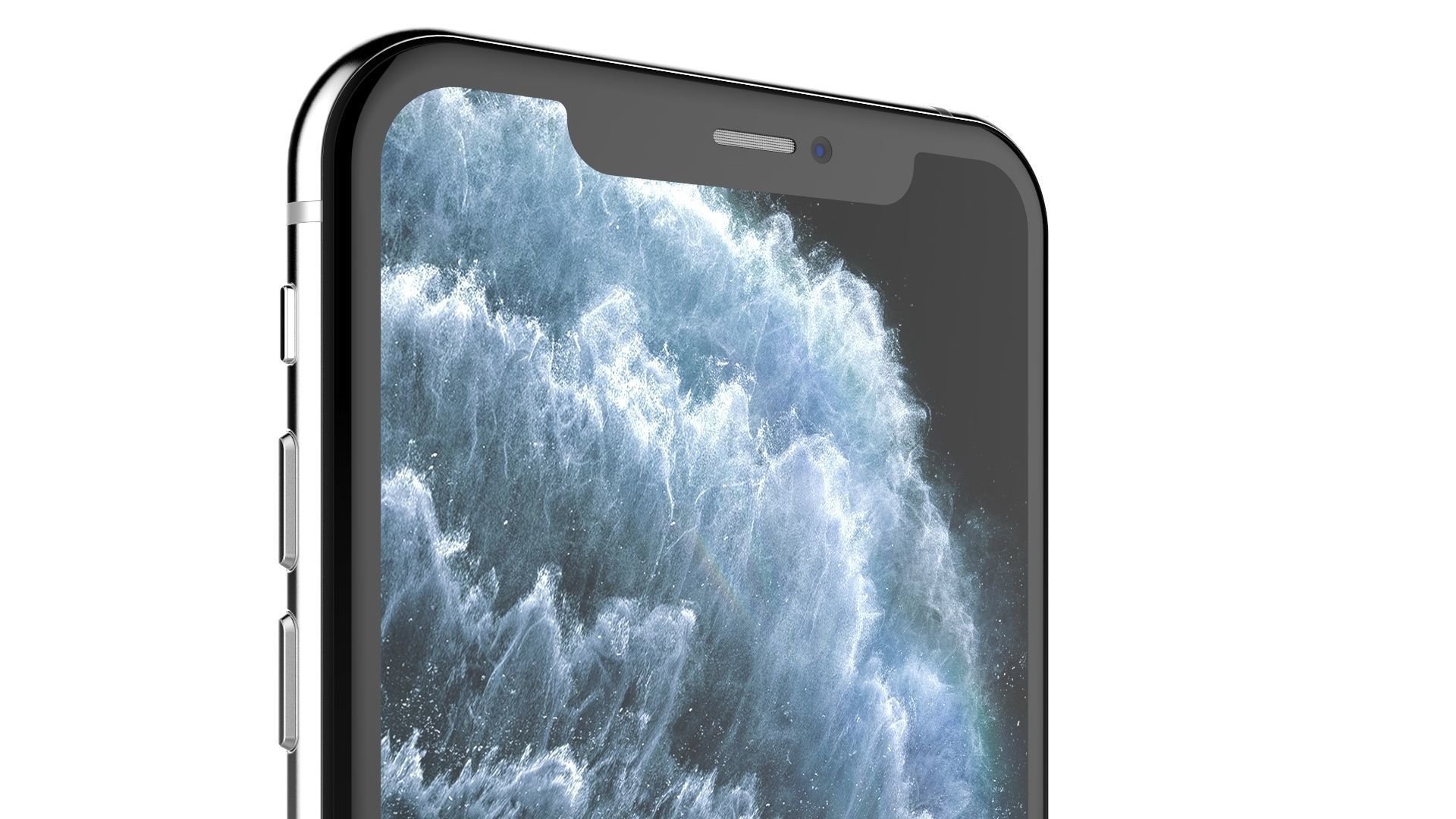 Apple iPhone 11 Pro Max Silver 3D model_11