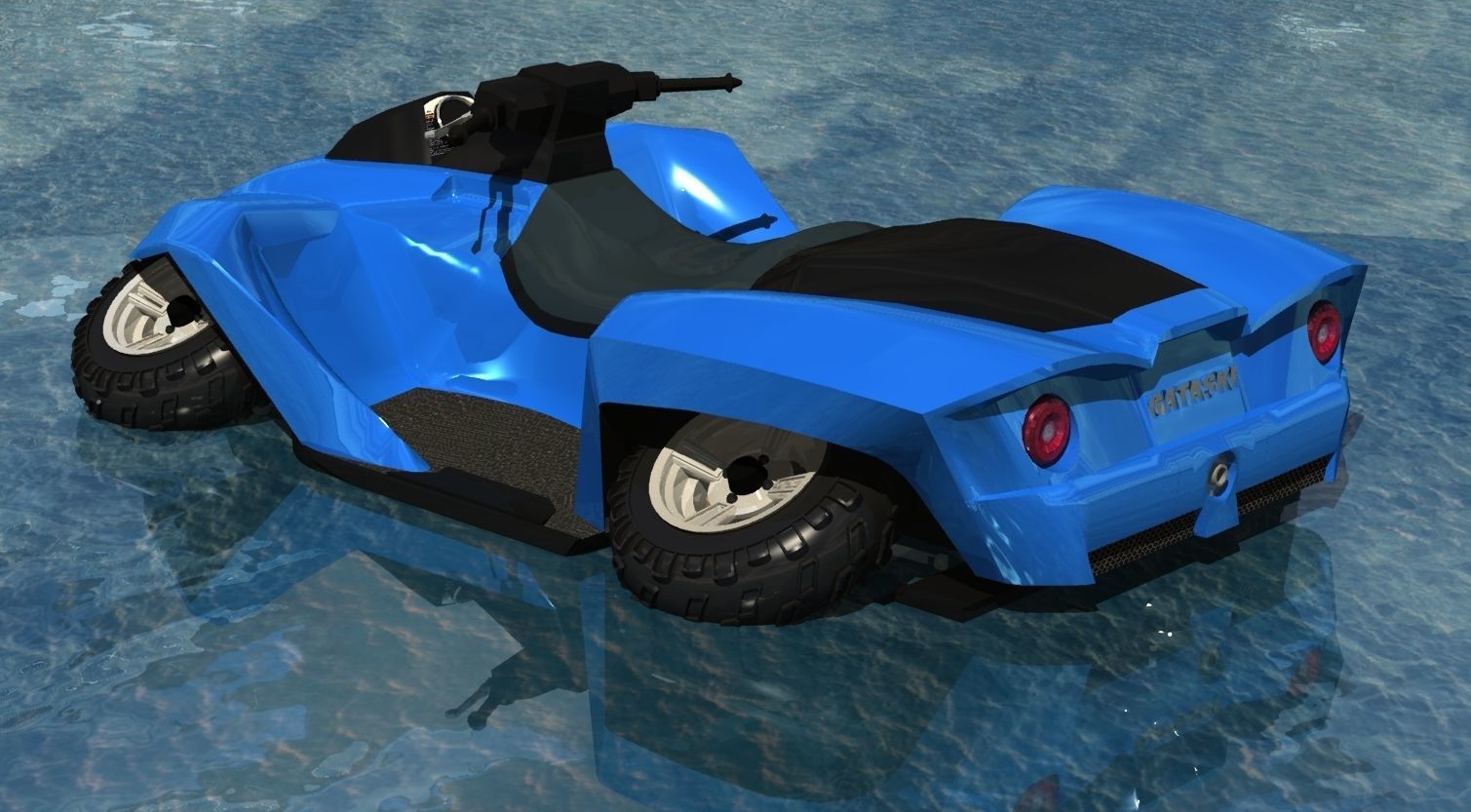 amphibian vehicle 3D model_2
