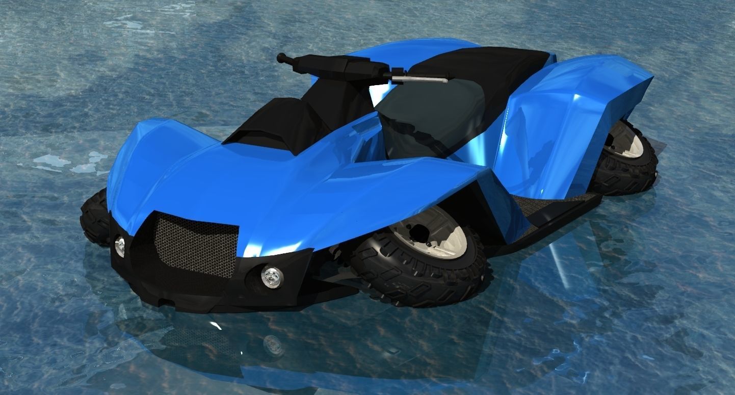 amphibian vehicle 3D model_1
