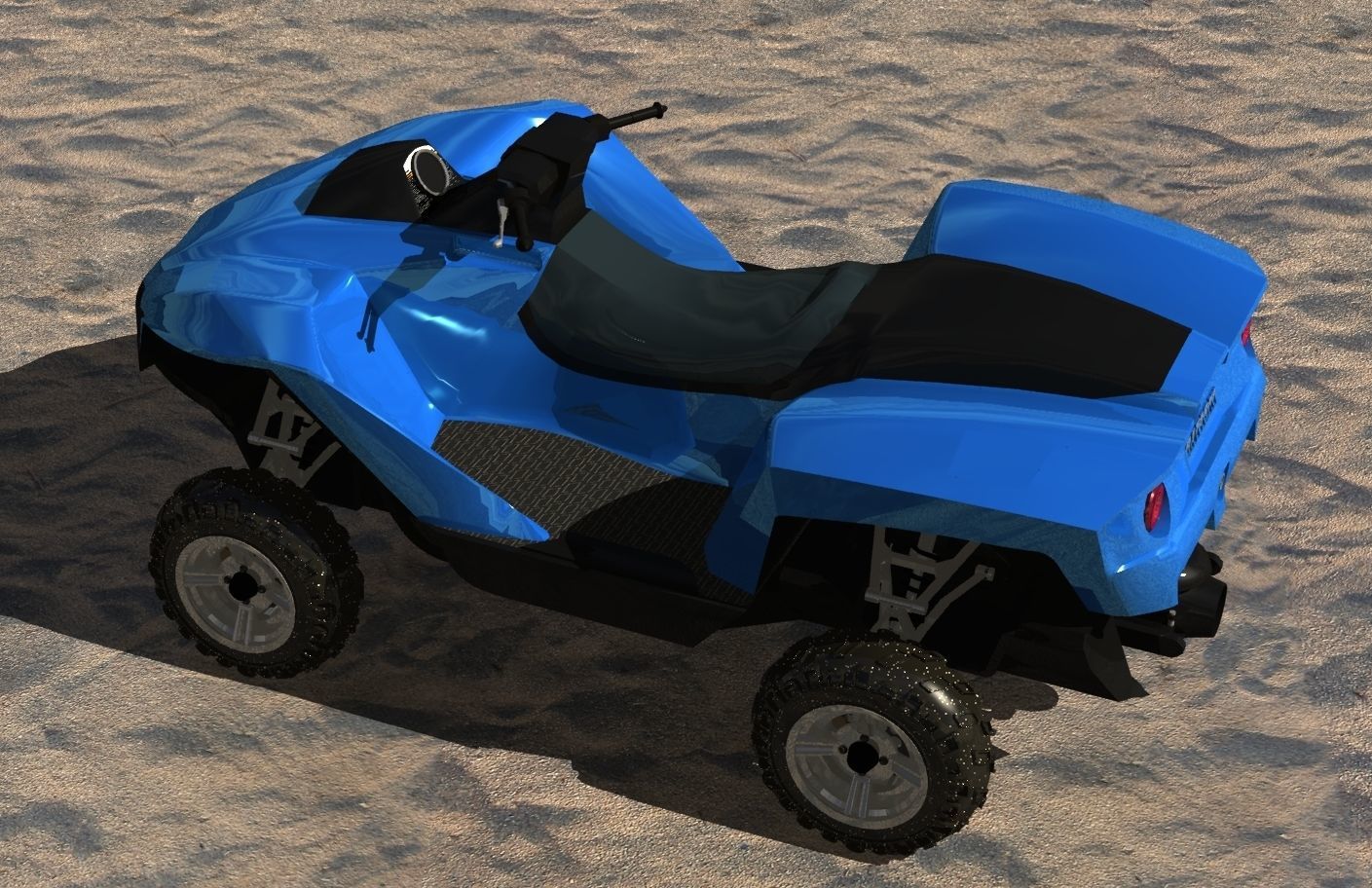 amphibian vehicle 3D model_6