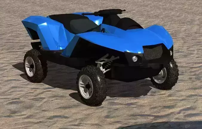 amphibian vehicle 3D model