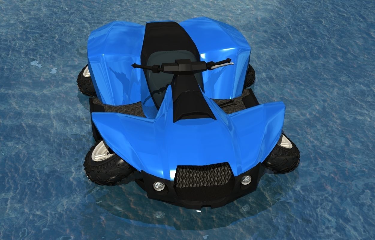 amphibian vehicle 3D model_3