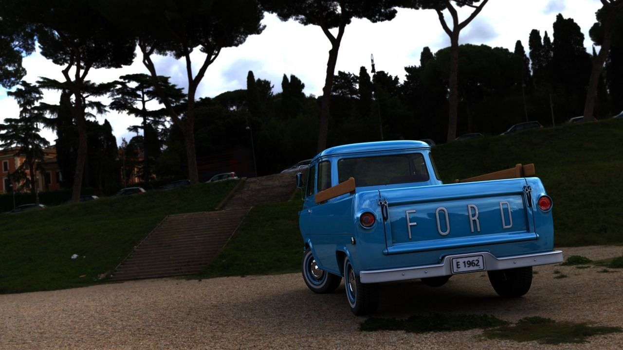 ECONOLINE E100 PICKUP 1962 3D model_13