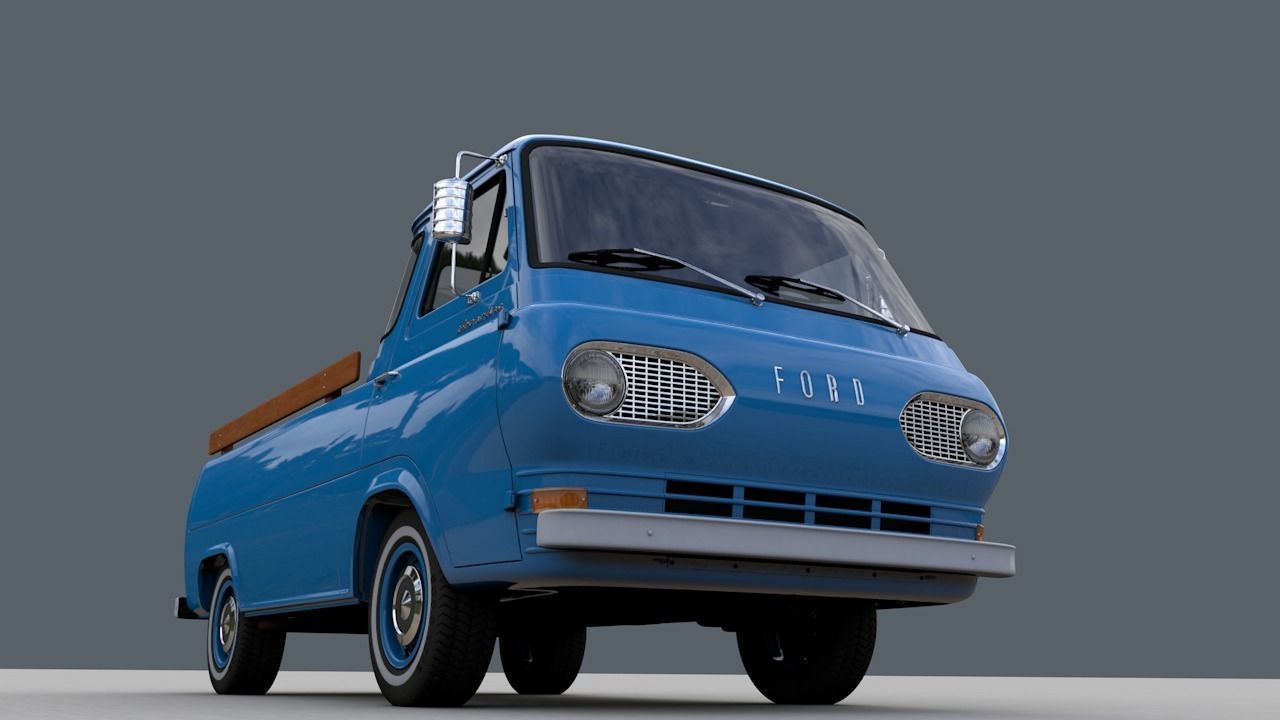 ECONOLINE E100 PICKUP 1962 3D model_5