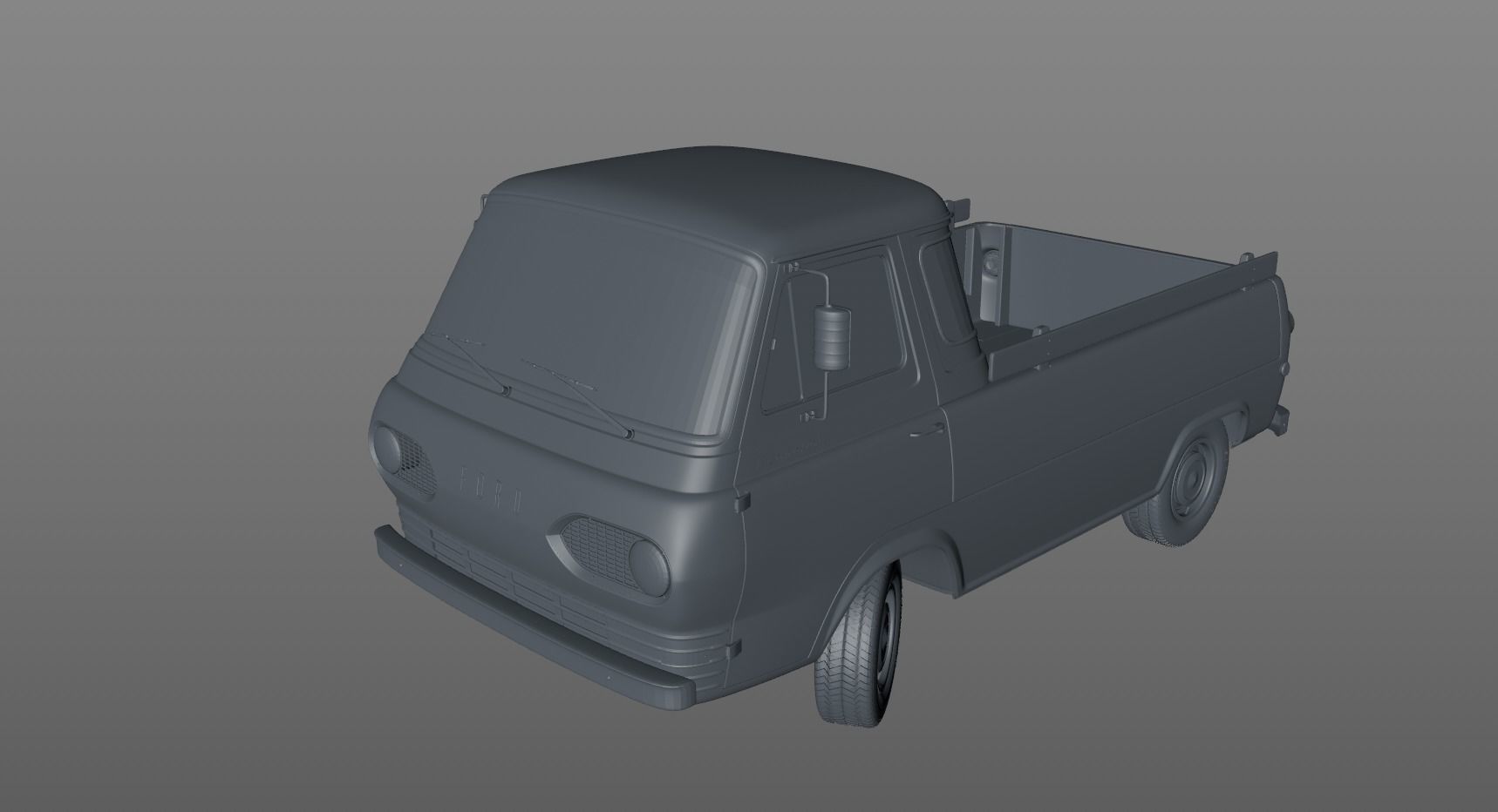 ECONOLINE E100 PICKUP 1962 3D model_15