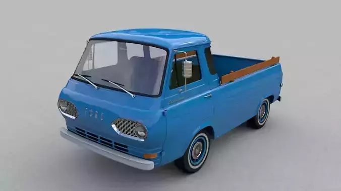 ECONOLINE E100 PICKUP 1962 3D model