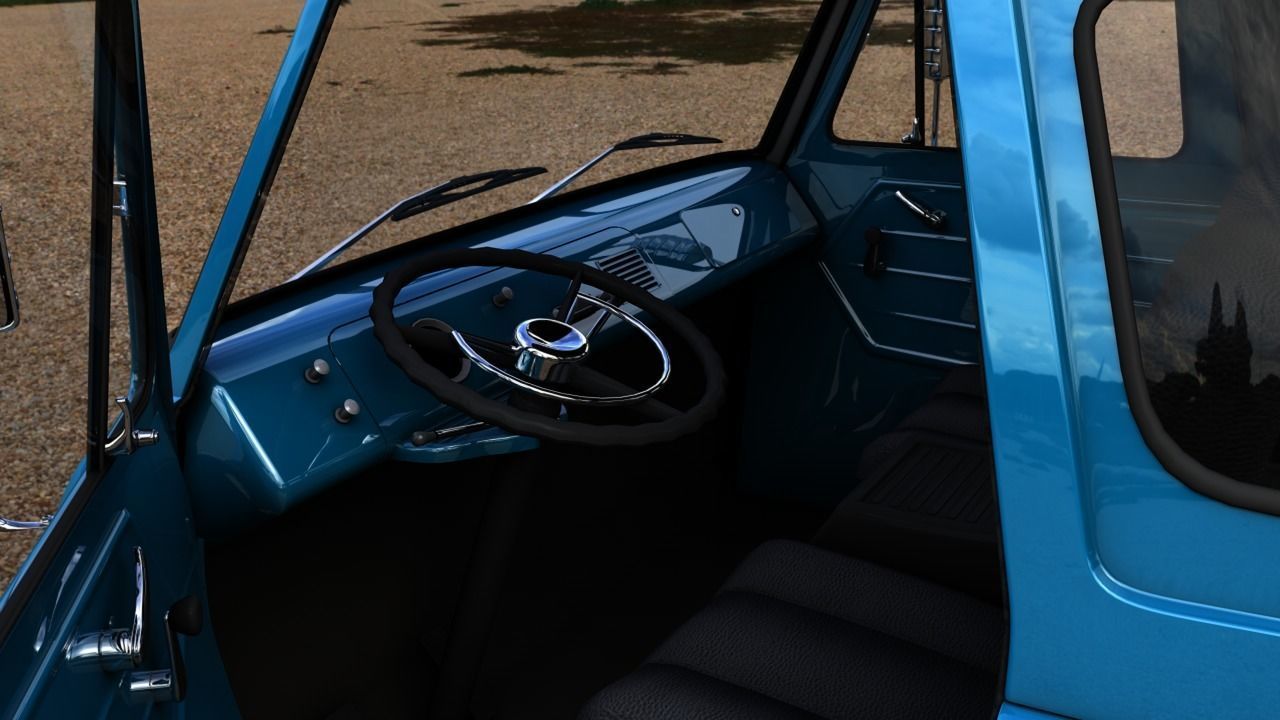 ECONOLINE E100 PICKUP 1962 3D model_14