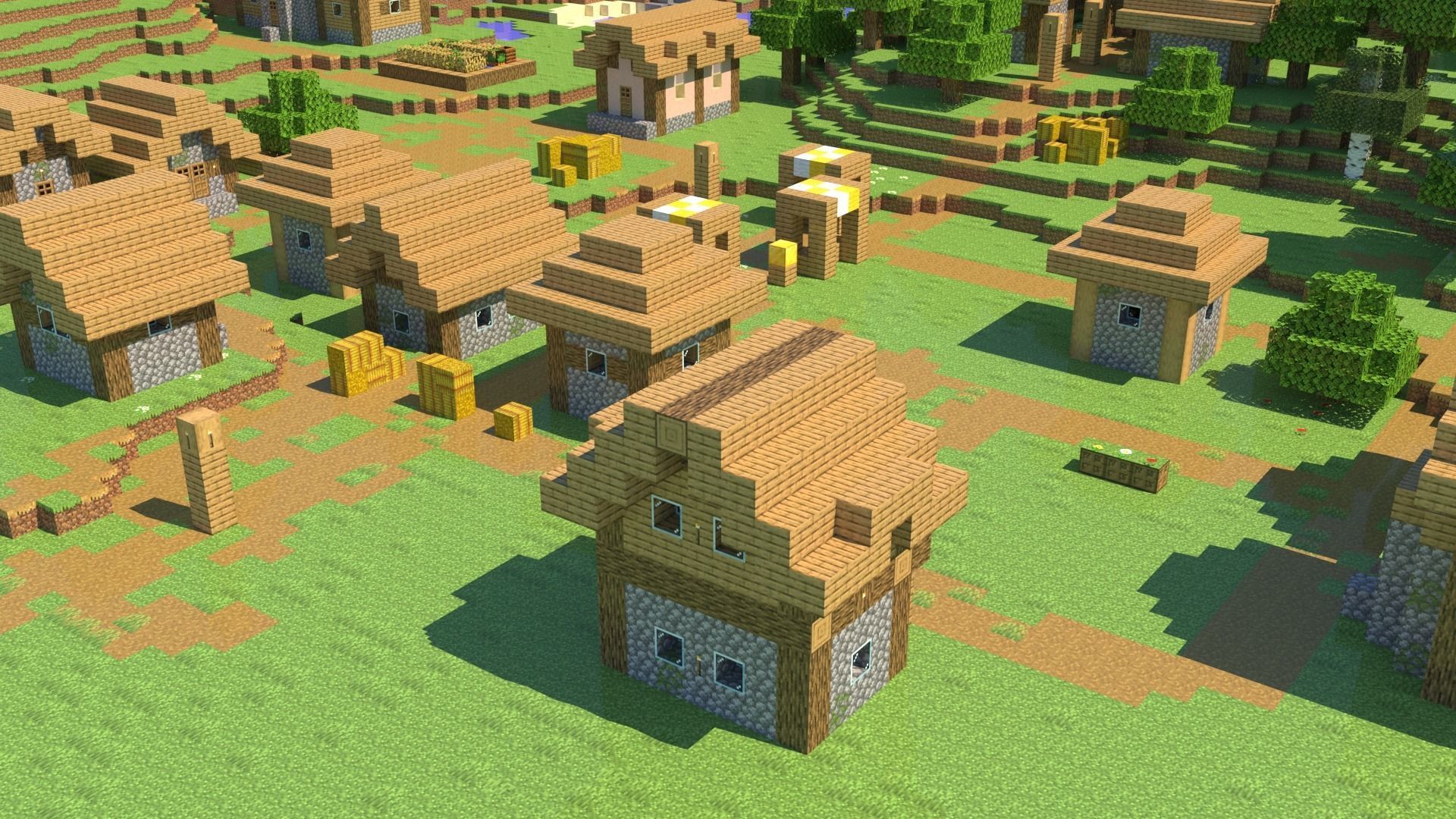 Minecraft Village 3D Model 3D model_6