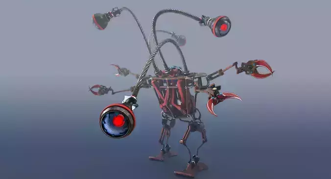 Robot with four eyes