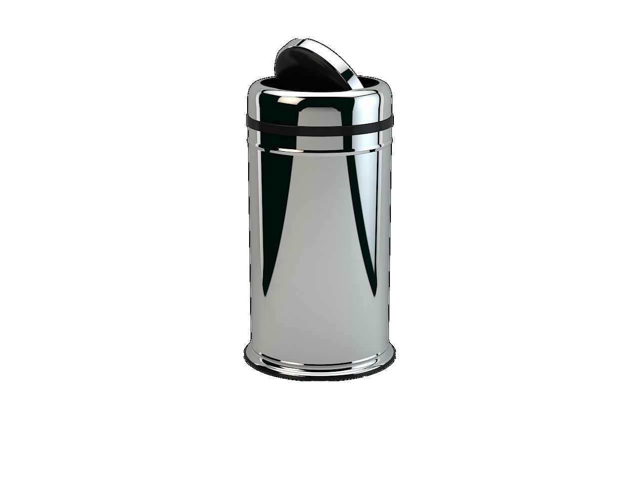 Trashcans Rotary Cover 20lt 3D model_0