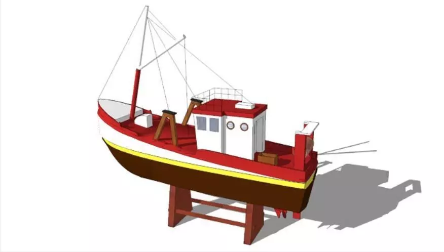 Fishing boat 3D model