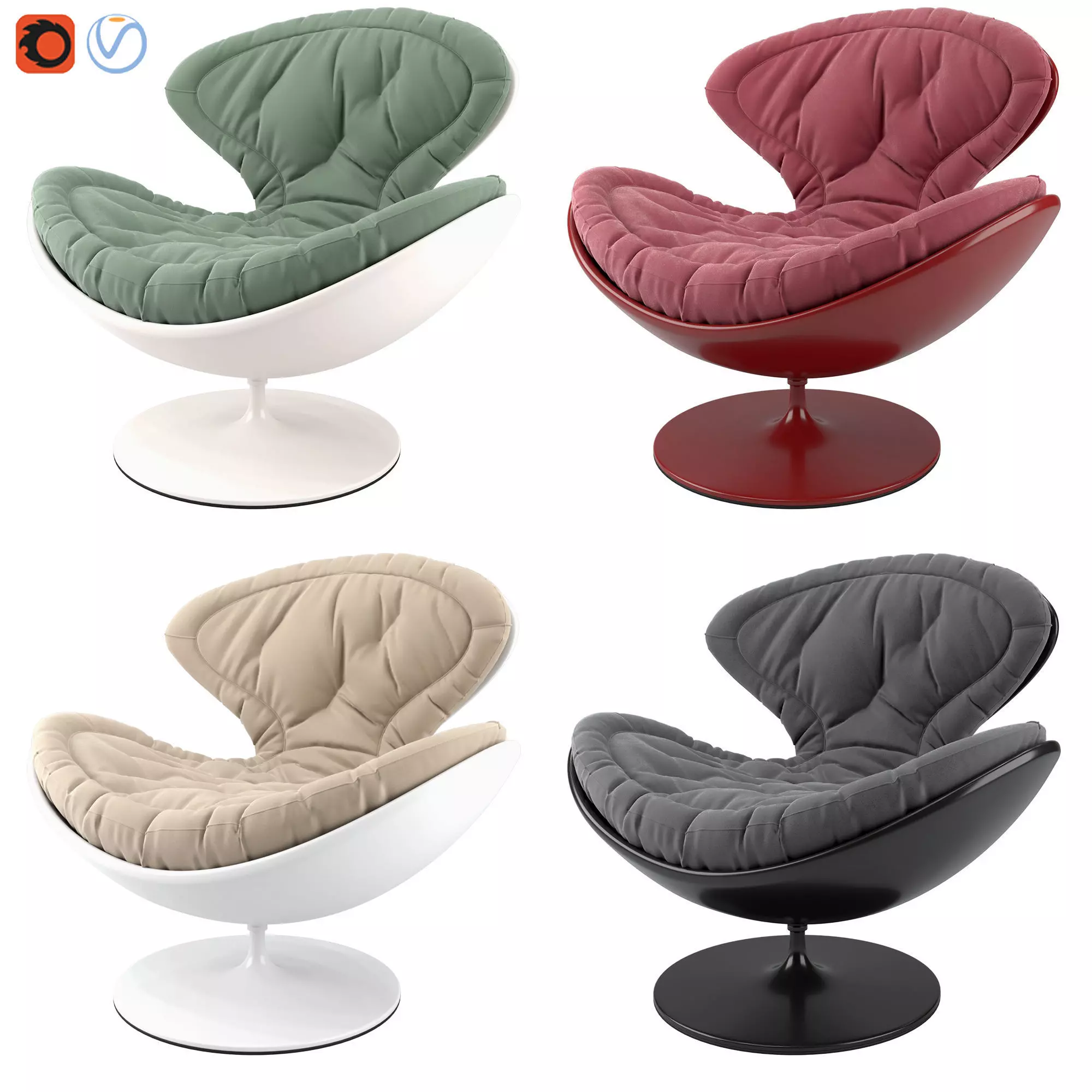 Jetson Armchair by giovanetti 3D model_0