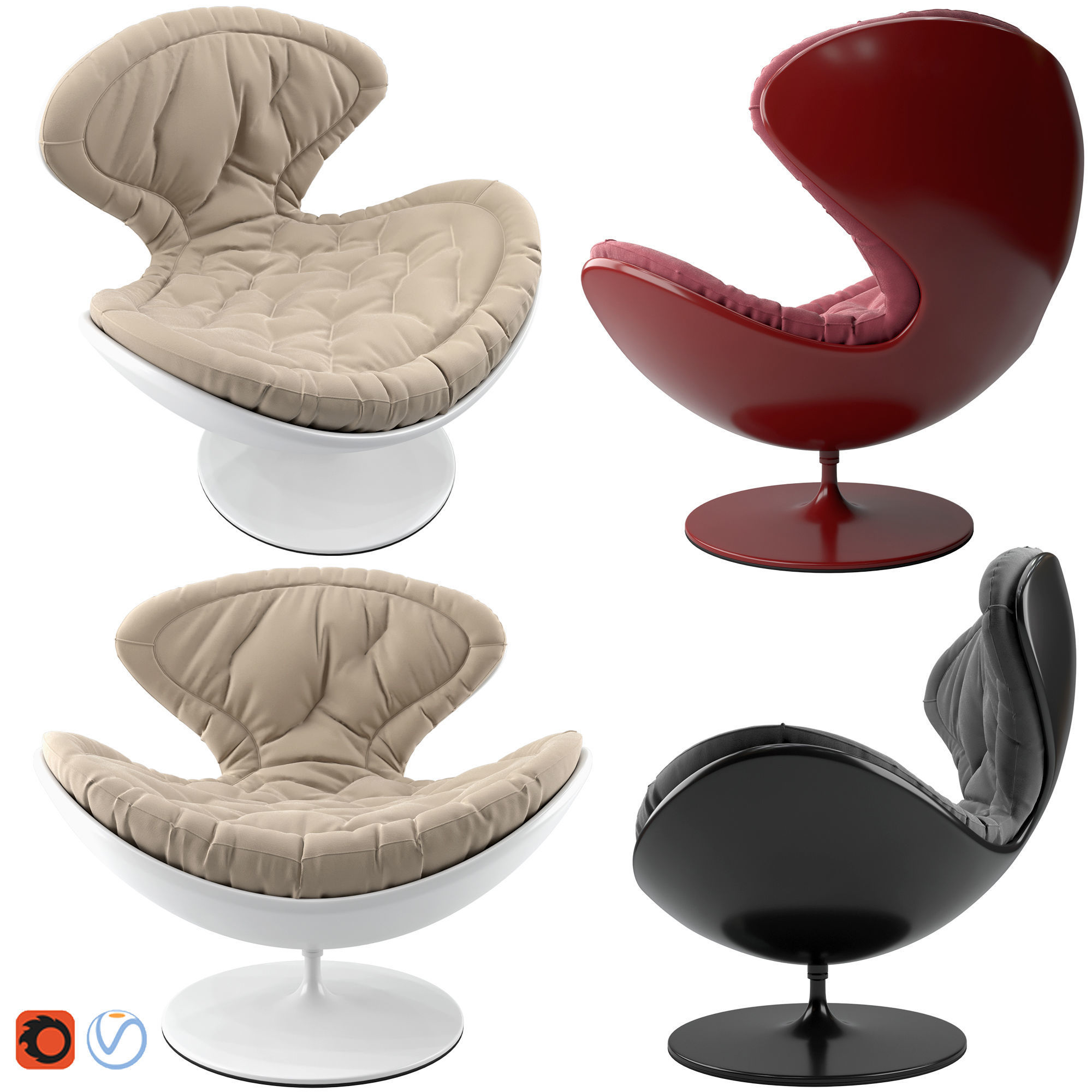 Jetson Armchair by giovanetti 3D model_1
