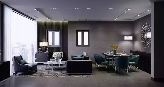 0001 Living and Dinning room 