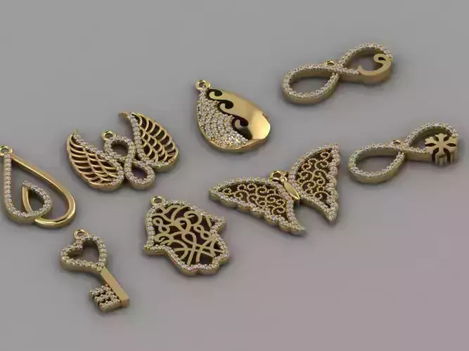 GC GOLD H117- Diamond NECKLACE