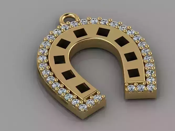 GC GOLD H125- Magnet Diamond Gold necklace