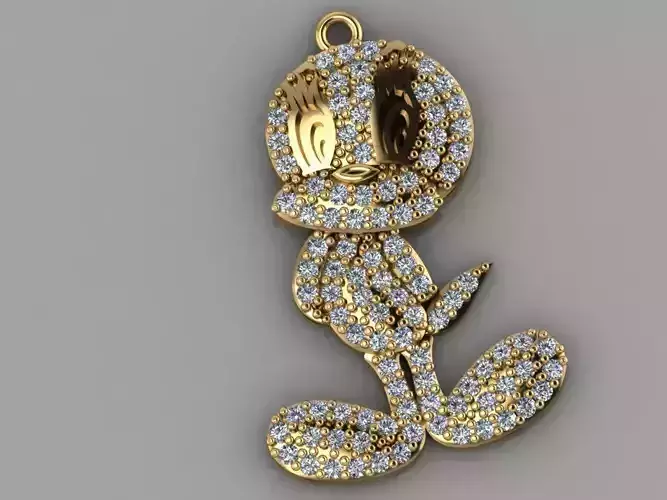 GC GOLD H133- Diamond NECKLACE 