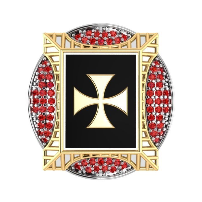 008 templar ring 3D print model_3