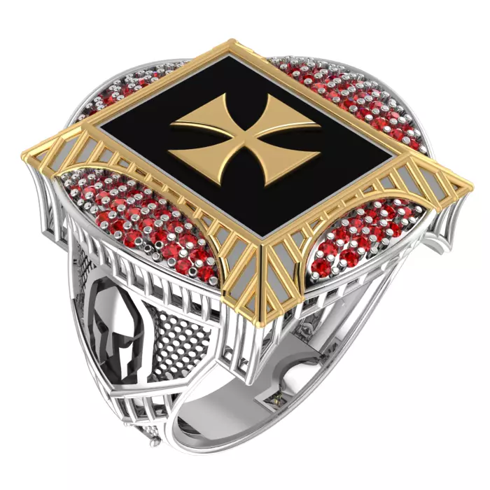 008 templar ring 3D print model_0