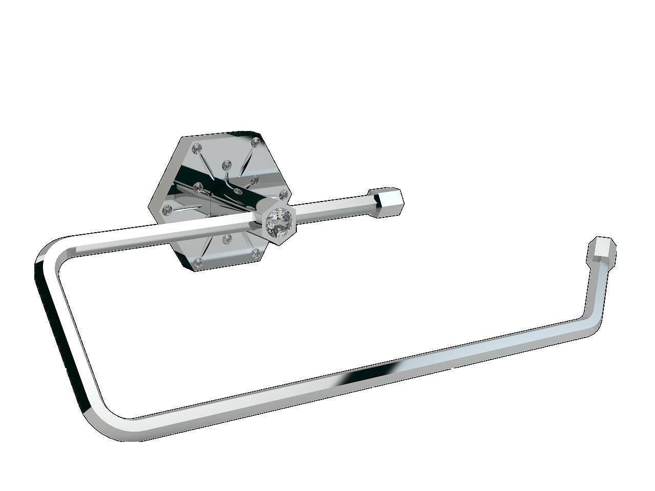 Orchid Diamond Towel Capless 3D model_0