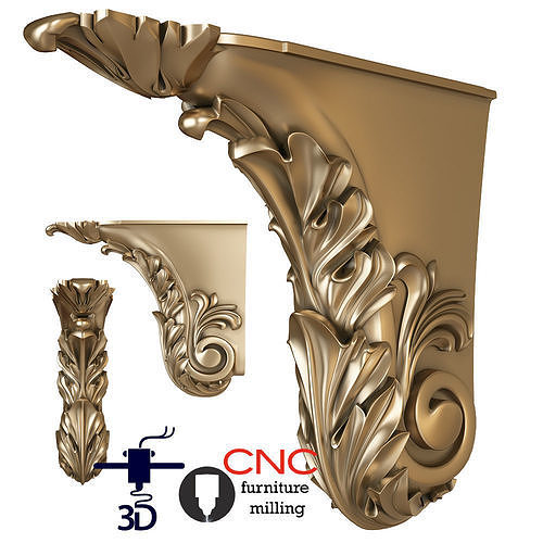 Architectural bracket 3D print model